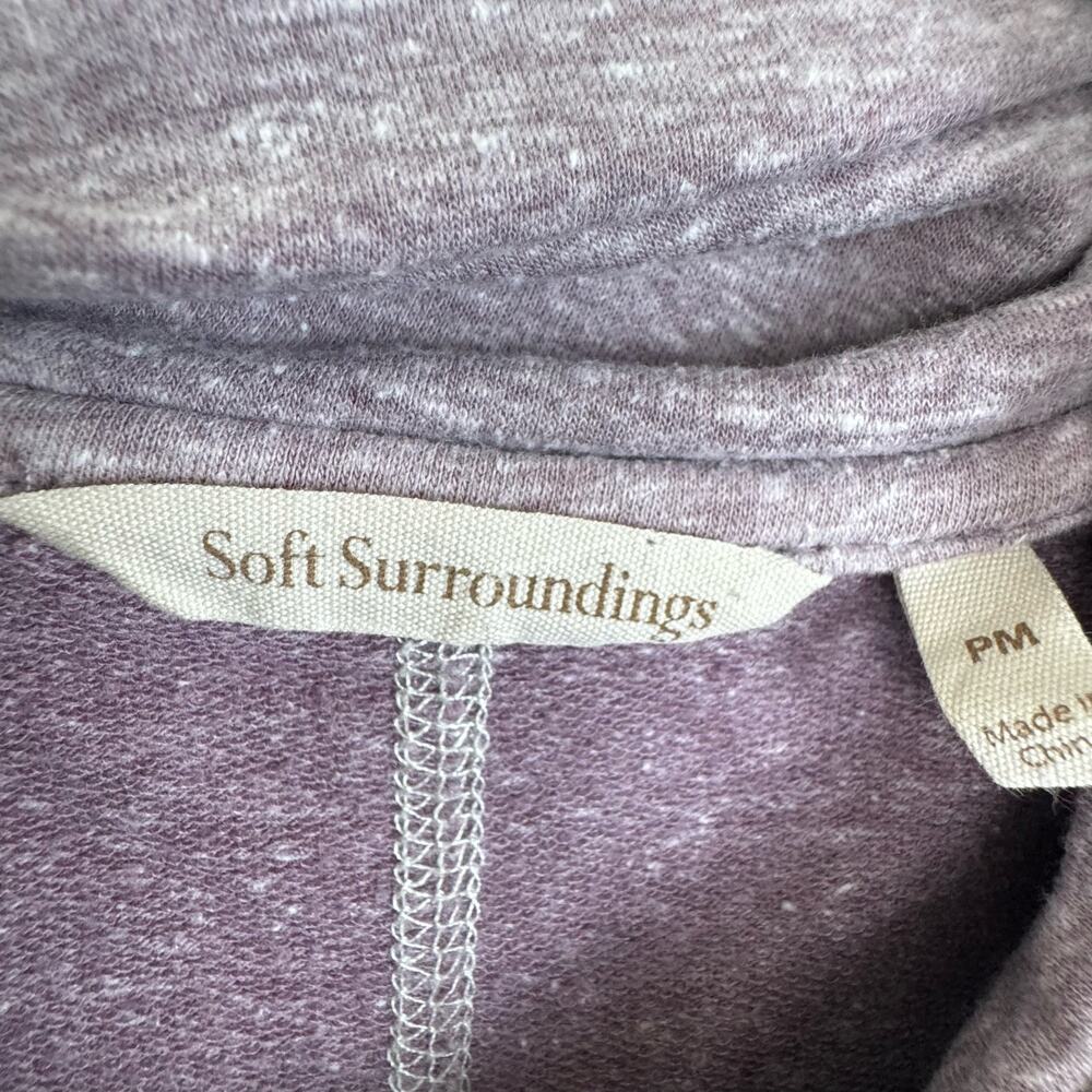 Soft Surroundings Brinley Cowl Neck Knit Pull Over Purple Size Medium Petite - Picture 8 of 9